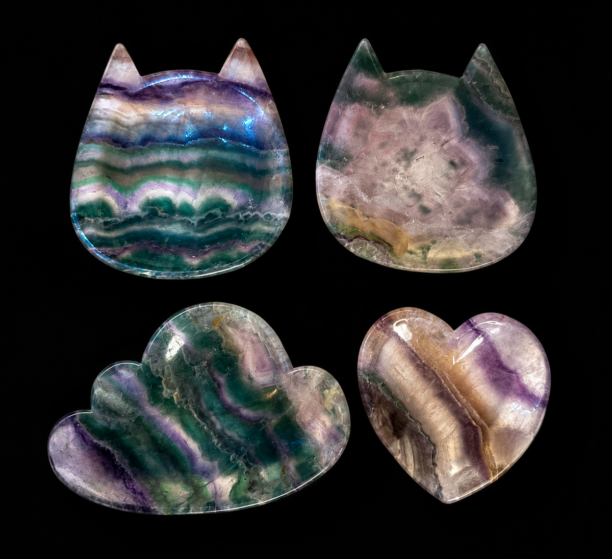 Rainbow Fluorite Bowls
