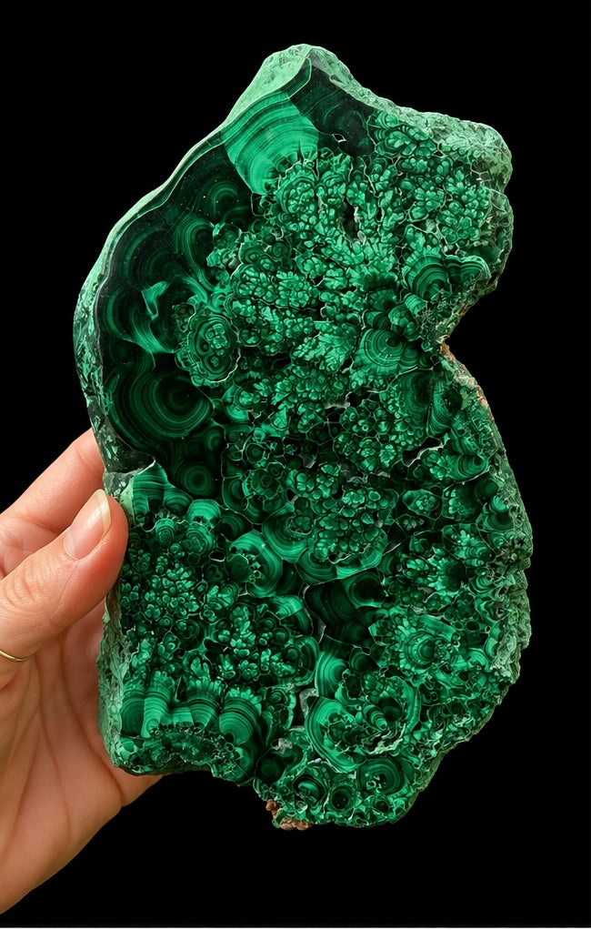 Natural Malachite freeform