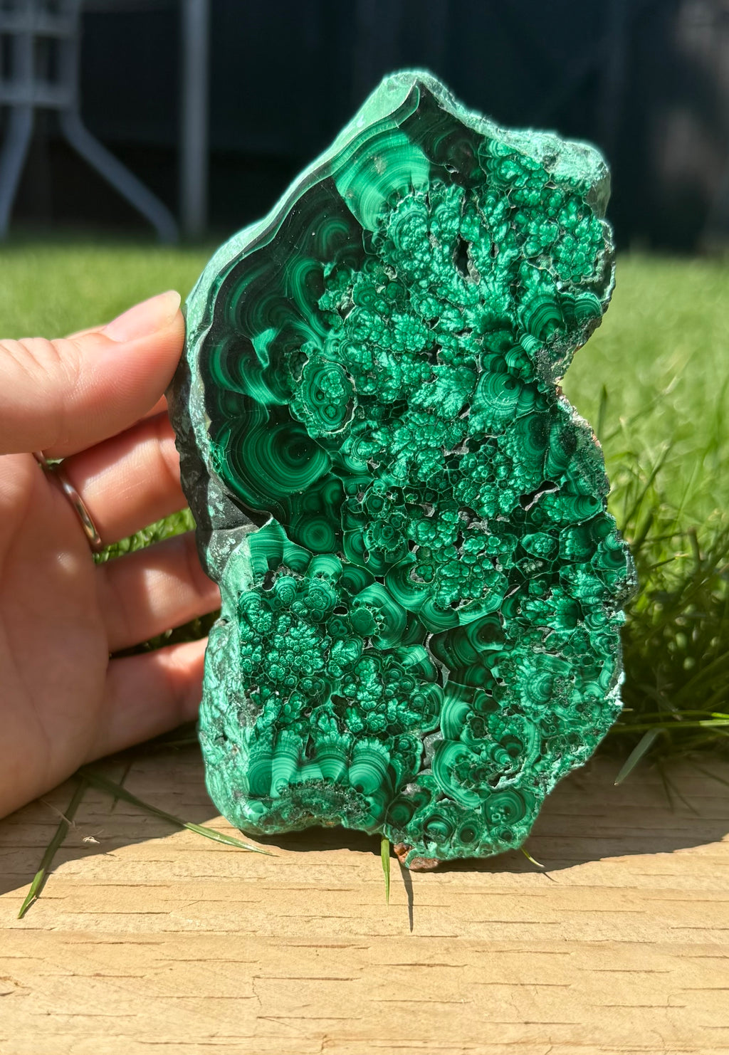 Natural Malachite freeform