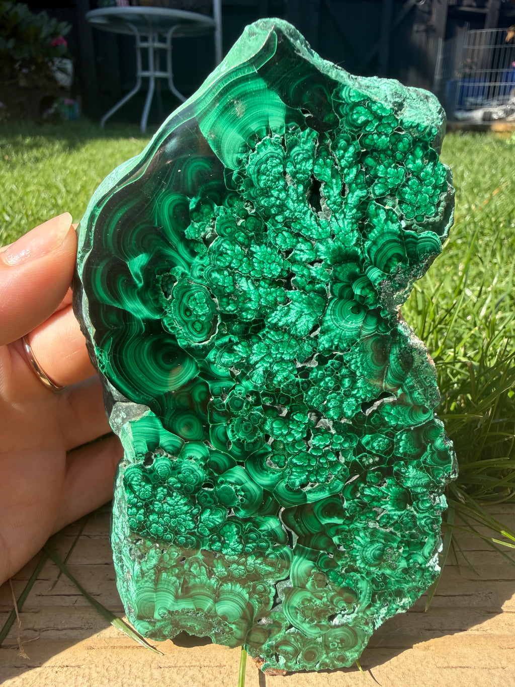 Natural Malachite freeform