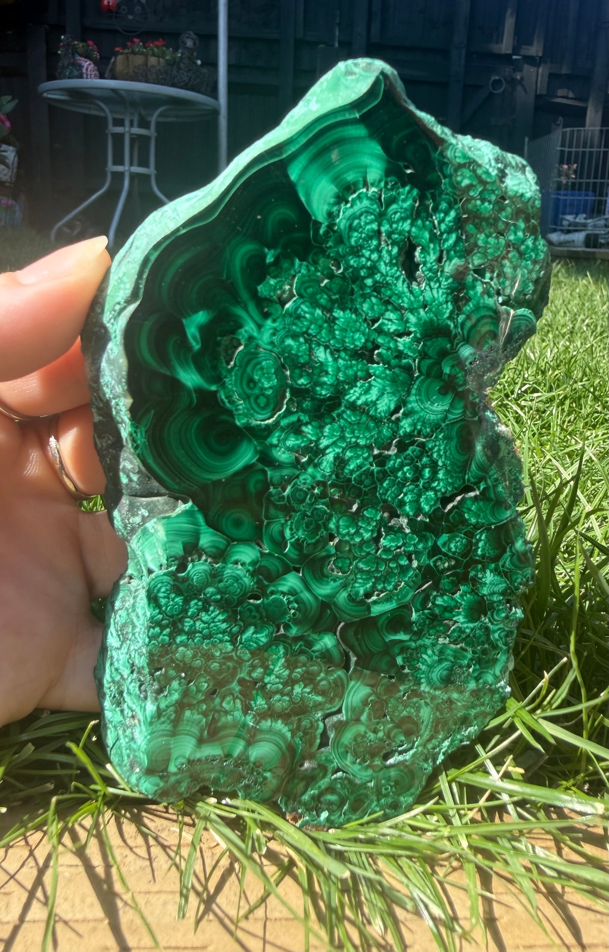 Natural Malachite freeform