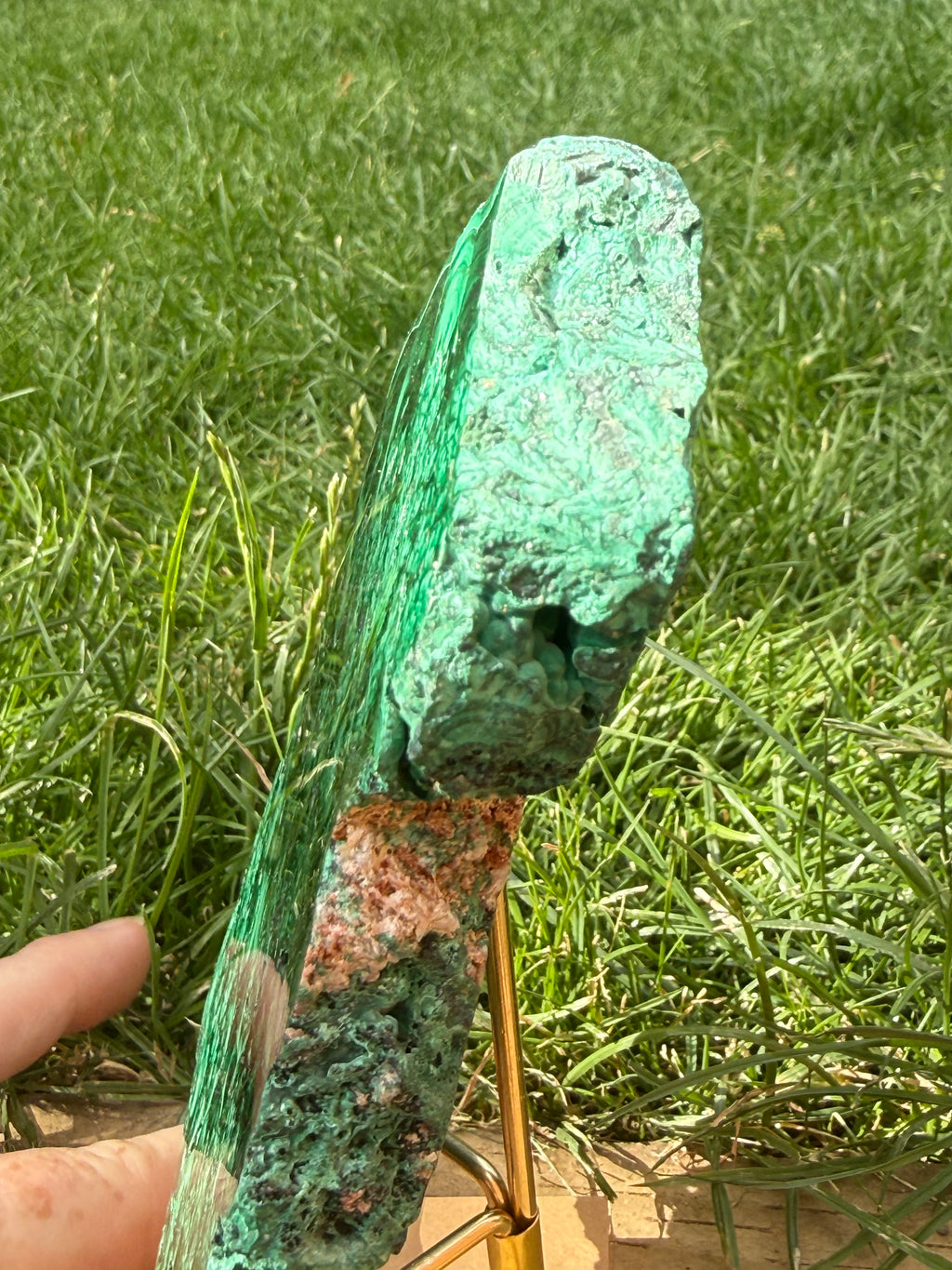 Natural Malachite freeform