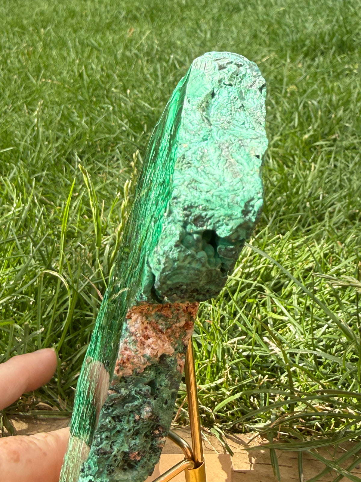 Natural Malachite freeform