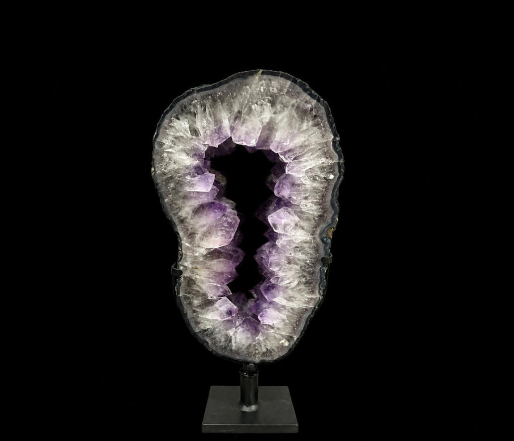 Amethyst Portal Geode on Metal Stand | 8.47kg