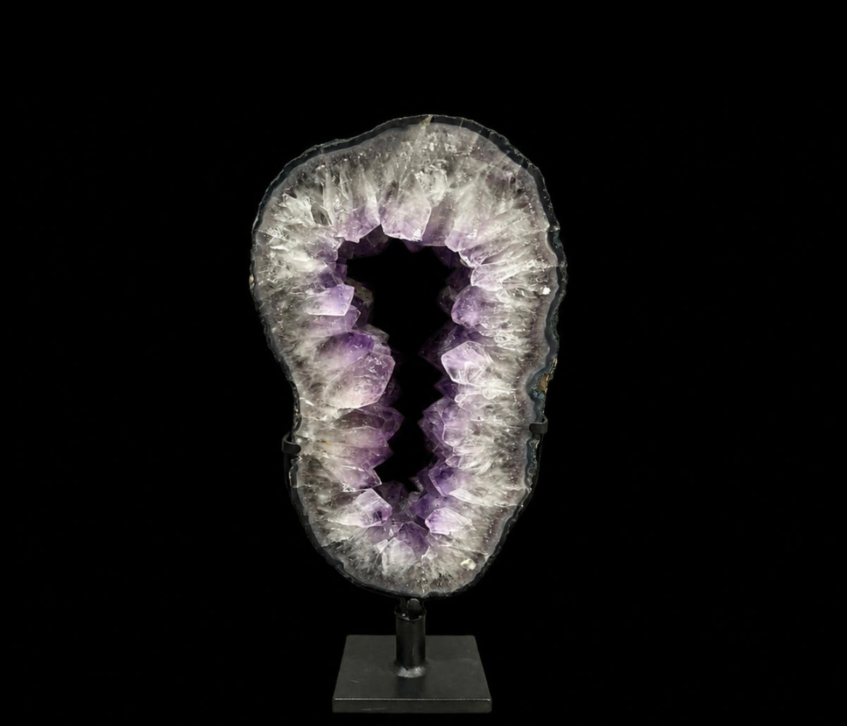 Amethyst Portal Geode on Metal Stand | 8.47kg