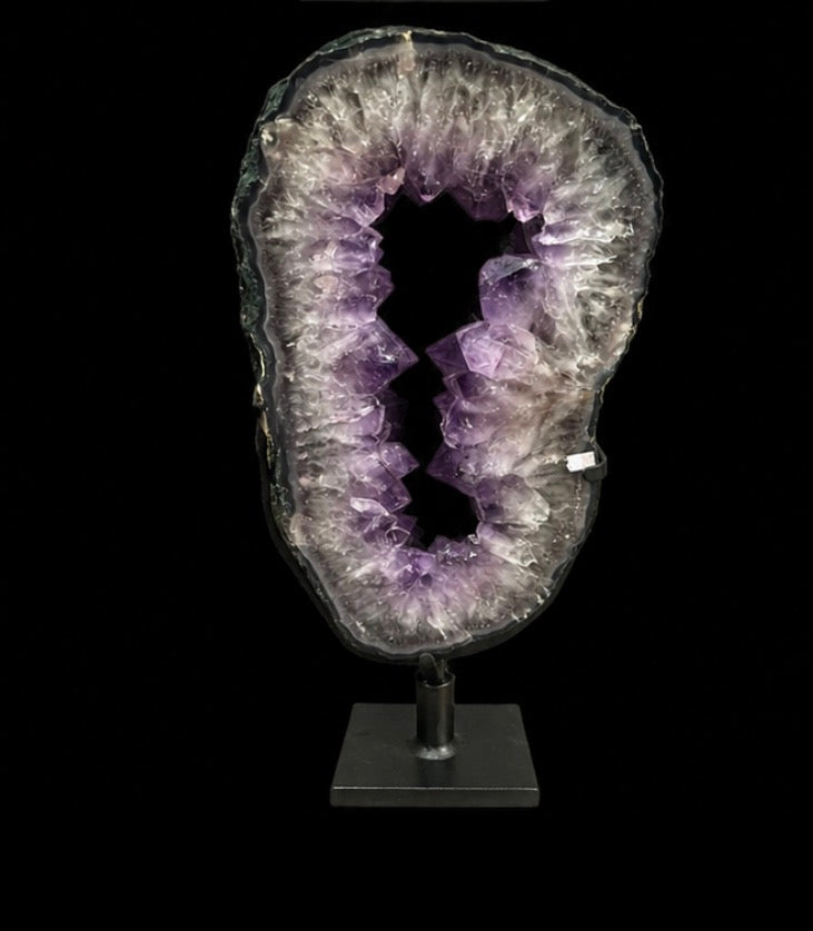 Amethyst Portal Geode on Metal Stand | 8.47kg