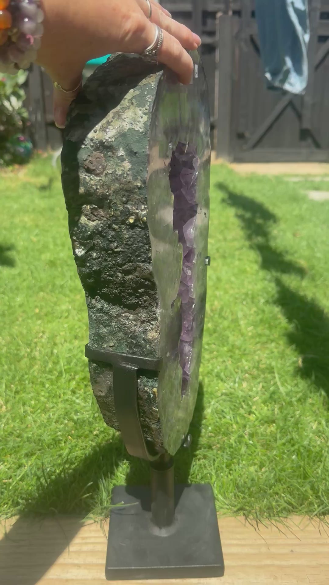 Amethyst Portal Geode on Metal Stand | 8.47kg