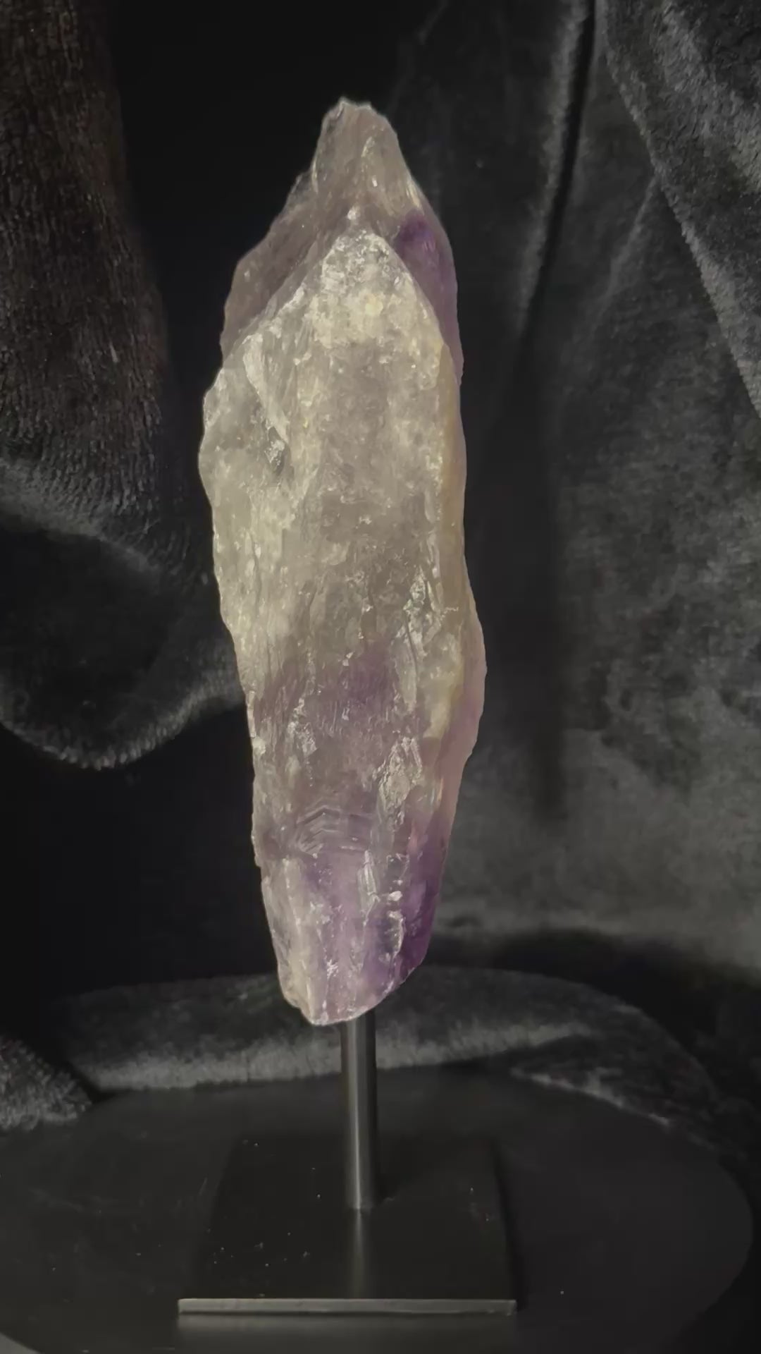Raw Amethyst on Stand / 502g