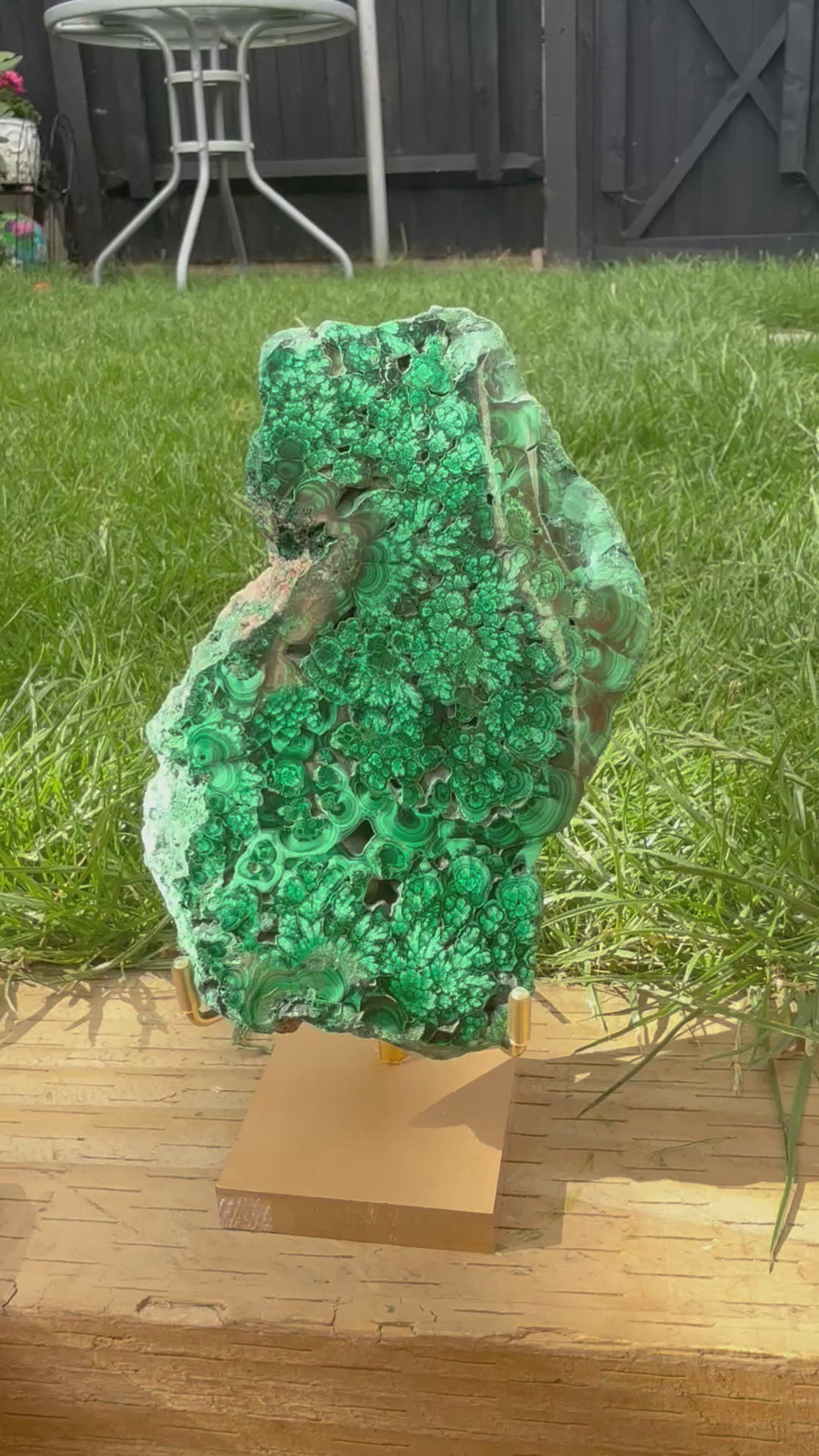 Natural Malachite freeform
